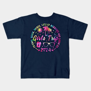 Girls Trip 2024 Tie Dy Kids T-Shirt